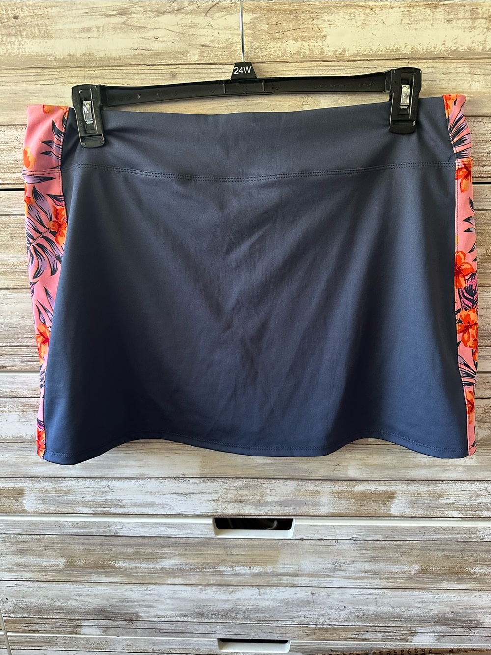 🌺 Tommy Bahama Golf Navy Floral Pull-On Skort Women’s XL Pockets